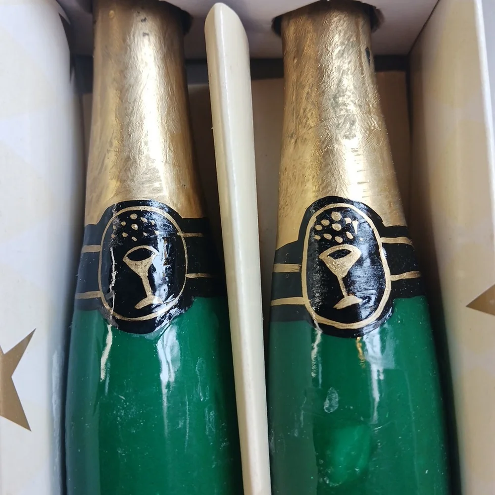 Amscan Champagne Bottle Chateau Celebrations Candle Set